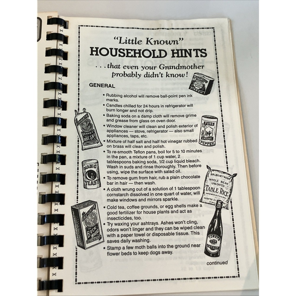 Vtg Hasty Elementary School PTA Cookbook Southern N.C. Recipes Spiral Bound - Picture 9 of 15